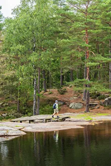 Trails Prints: Hiker in Vattlefjall Nature Reserve, Sweden