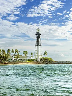 Relaxing Prints: Hillsboro Lighthouse, Hillsboro Inlet Pompano Beach, Florida, USA