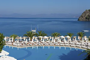 Fethiye Prints: Hillside Club near Fethiye, Aegean, Turquoise Coast, Turkey