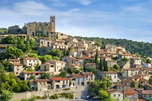 Hilltop town of Eus, Pyrenees-Orientales, Languedoc-Roussillon, France