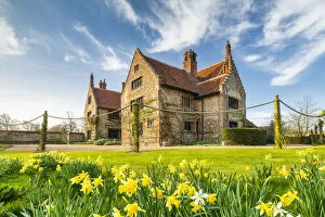 Images Dated 1st June 2021: Hindringham Hall in Spring, Hindringham, Norfolk, England