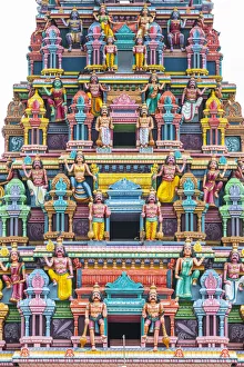 The hindu Kaylasson temple, Port Louis, Port Louis district, Mauritius, Africa