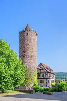 Vogelsberg Prints: Hinterburg castle at Schlitz, Hesse, Germany