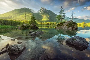 Hintersee lake in Southern Germany, Bavaria