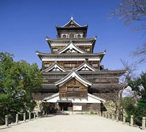 Black Collection: Hiroshima castle also known as Carp castle, Hiroshima Prefecture, Japan