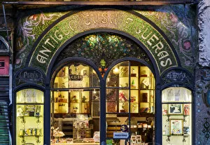The historic Antigua Casa Figueras pastry shop, Barcelona, Catalonia, Spain