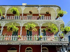 French Quarter Prints: Historic Architecture in Royal Street, French Quarter, New Orleans, Louisiana, USA