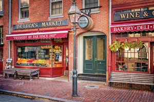 Quaint Prints: Historic Beacon Hill Boston, Massachusetts, USA