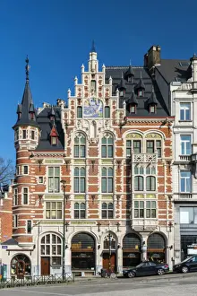 Bruxelles Prints: Historic building at Mont des Arts, Brussels, Belgium