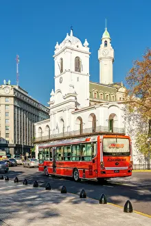 Buenos Aires Prints: Historic buildings on Plaza de Mayo, Buenos Aires, Argentina