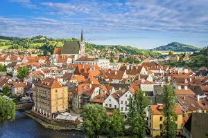 Homes Gallery: Historic center of Cesky Krumlov as seen from The Castle and Chateau, Cesky Krumlov
