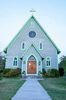 Images Dated 8th August 2022: A historic church in Cape May Point neighborhood