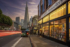 Images Dated 23rd March 2022: The historic City Lights bookstore at Columbus Avenue, San Francisco, California, USA