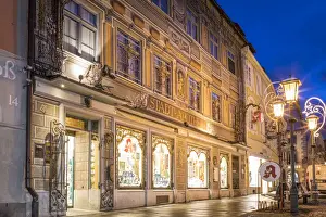 Pharmacy Prints: Historic city pharmacy on Reichenstrasse in the old town of Fuessen
