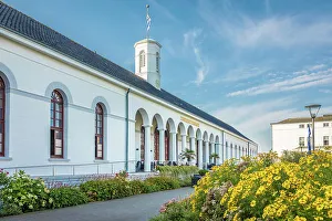 Summery Prints: Historic conversation house in downtown Norderney