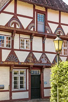 Brick Gothic Prints: Historic guest house Klosterkrug at the Lune Monastery, Luneburg, Lower Saxony, Germany