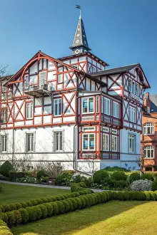 Rugen Prints: Historic half-timbered villa on the waterfront in Binz on Ruegen