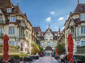 Normandy Gallery: Historic Hotel Normandy on the seafront of Deauville, Calvados, Normandy, France