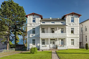 Rugen Prints: Historic hotel in Sassnitz on Ruegen