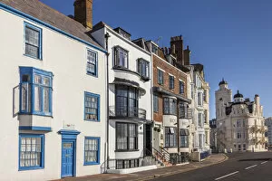 Historic hotels on the waterfront in Eastbourne, East Sussex, England