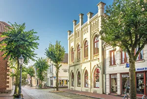 Nordsee Prints: Historic houses in the old town, Leer, East Frisia, Lower Saxony, Germany