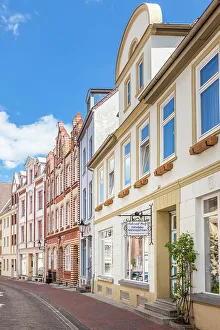 Wismar Prints: Historic houses in the old town of Wismar