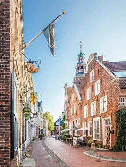 Summer Evening Prints: Historic houses on Rathausstrasse in the old town