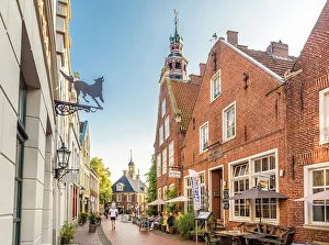 Summer Evening Prints: Historic houses on Rathausstrasse in the old town