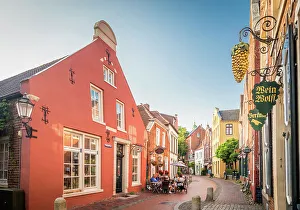Alley Prints: Historic houses on Rathausstrasse in the old town