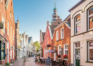 Alley Prints: Historic houses on Rathausstrasse in the old town