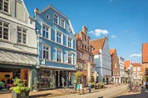 Lower Saxony Prints: Historic houses in Rosenstrasse in the old town, Luneburg, Lower Saxony, Germany