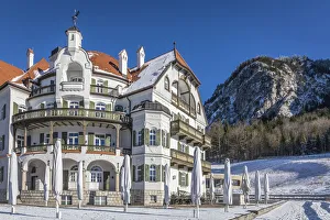 Hohenschwangau Prints: Historic inn Alpenrose am See near Hohenschwangau Castle, Schwangau, Allgaeu, Bavaria