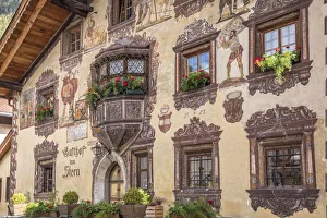 Oetz Prints: Historic inn zum Stern in Oetz in the Oetz valley, Tyrol, Austria