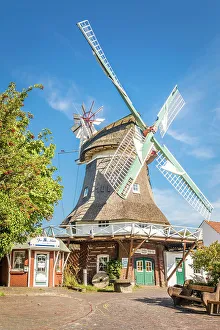 Mill Prints: Historic island mill Norderney from 1862