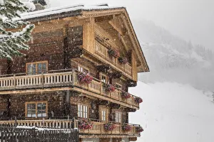 Traditionally Prints: Historic mountain farm Alblerhof in Kalkstein, Innervillgraten, Villgraten valley