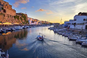 Locations Prints: Historic old harbour, Ciutadella, Menorca, Balearic Islands, Spain, Europe