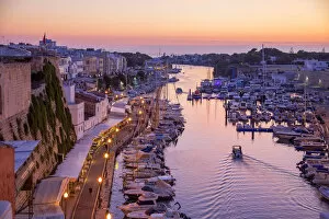 Images Dated 6th November 2017: Historic old harbour Ciutadella, Menorca, Balearic Islands, Spain, Europe