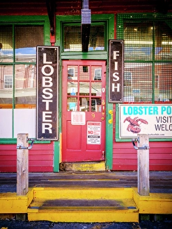 Portland Prints: Historic Old Port and Fish Market Portland Maine, New England, USA