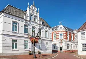 Pharmacy Prints: Historic pharmacy in the old town of Jever, East Frisia, Lower Saxony, Germany
