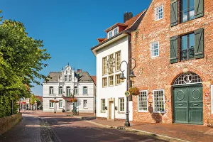 Pharmacy Prints: Historic pharmacy in the old town of Jever, East Frisia, Lower Saxony, Germany