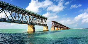 Conch Republic Prints: Historic Railroad Bridge, Bahia Honda State Park