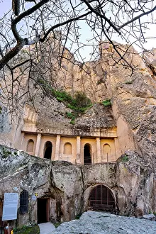 Cave Prints: Historic rock carved facade, Ihlara Valley