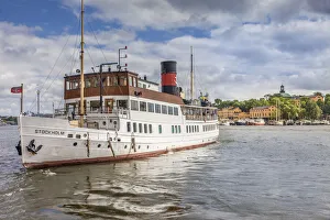 Steamer Prints: Historic steamship in Stockholm harbor, Sweden