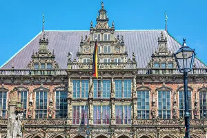 Market Square Prints: Historic town hall on the market square, Bremen, Germany