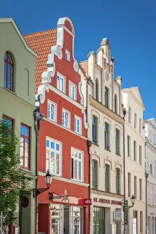 Images Dated 2nd November 2022: Historic trading houses in the old town of Wismar, Mecklenburg-Western Pomerania, Baltic Sea