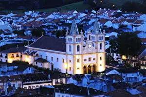 Historical center of Angra do Heroismo (UNESCO World Heritage Site) with the Motherchurch