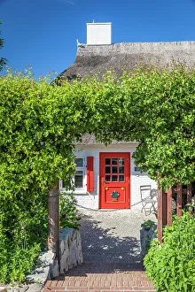 Ahrenshoop Gallery: Historical dike house from 1884 in Ahrenshoop, Mecklenburg-West Pomerania, Baltic Sea