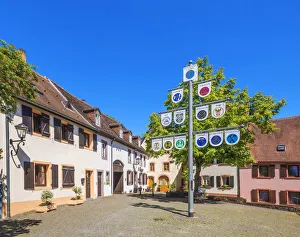 Saarland Prints: Historical houses at Ottweiler, Saarland, Germany