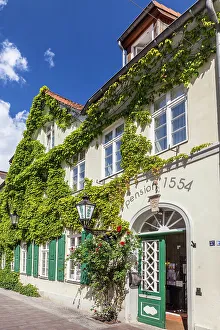 Wismar Prints: Historical inn in the old town of Wismar