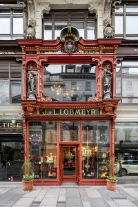Shop Prints: Historical J. & L. Lobmeyr glassware shop, Vienna, Austria